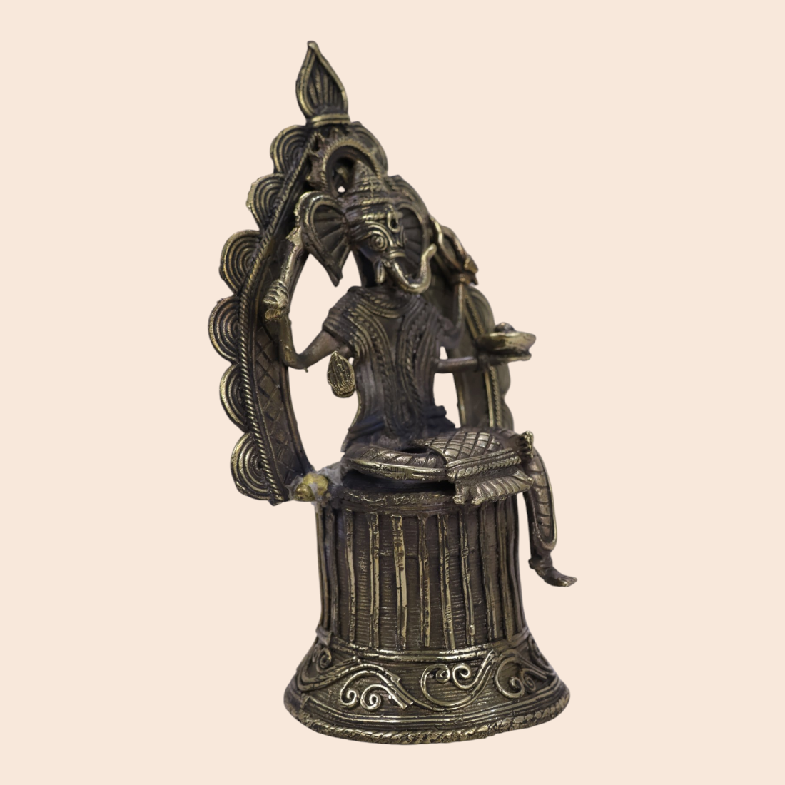 Dokra Ganesh ji - Handcrafted Indian Art (View 4) | Art Angan