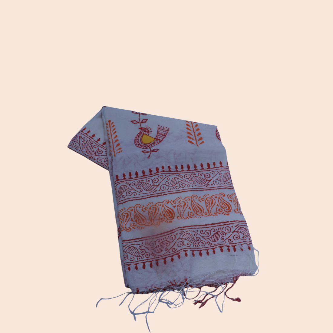 Shvetika Ghicha Katha Handloom Saree - Authentic Handcrafted Saree | Art Angan