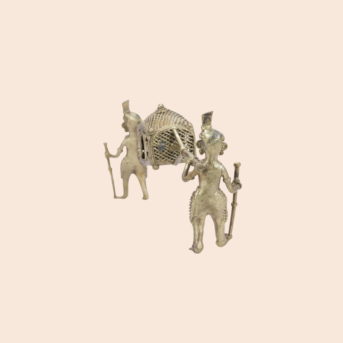 Dokra Palki showpiece - Handcrafted Indian Art (View 4) | Art Angan