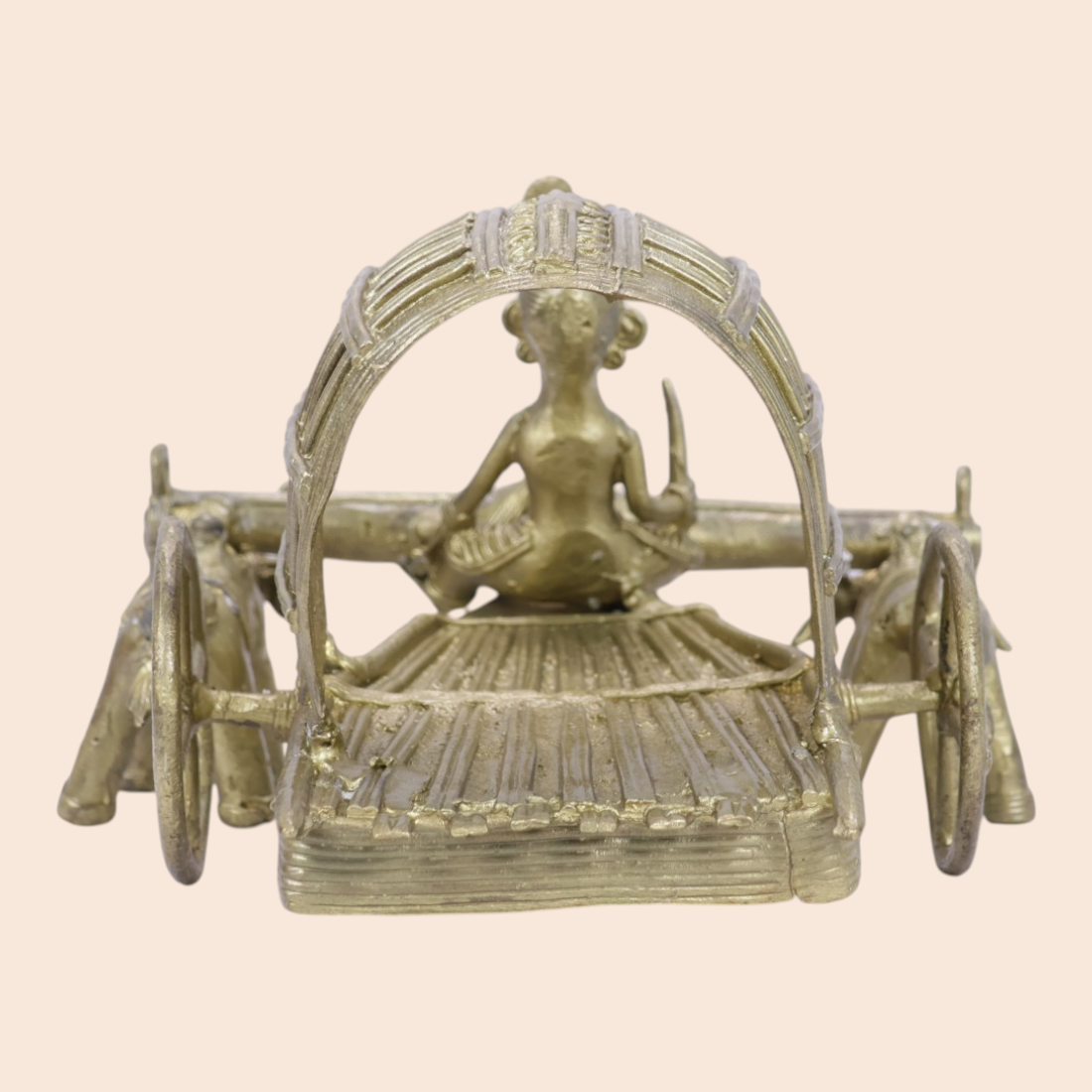 Dokra Bullock cart showpiece - Handcrafted Indian Art (View 4) | Art Angan