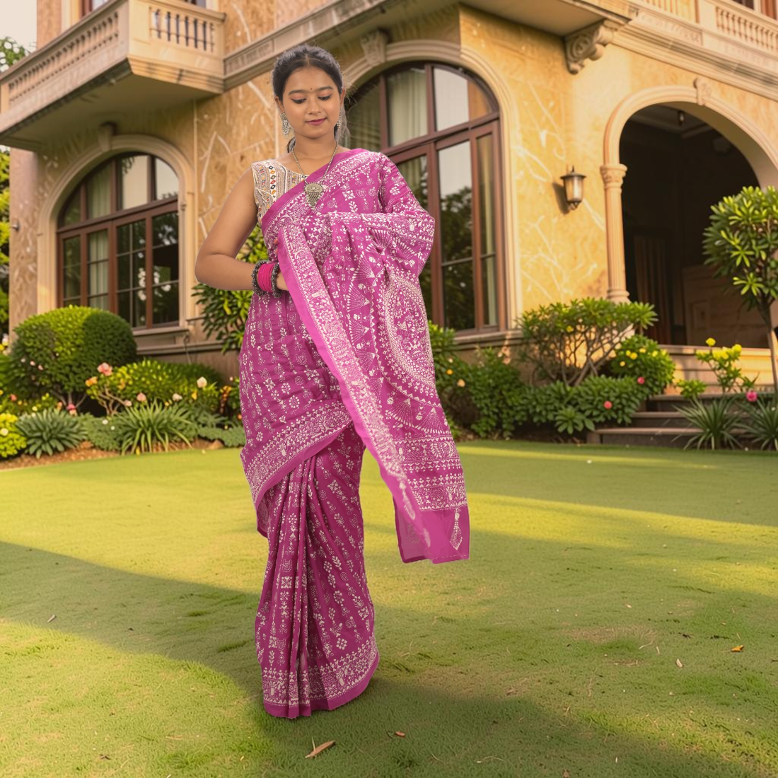 Rajanika Royale Madhubani Bangalore Silk Saree