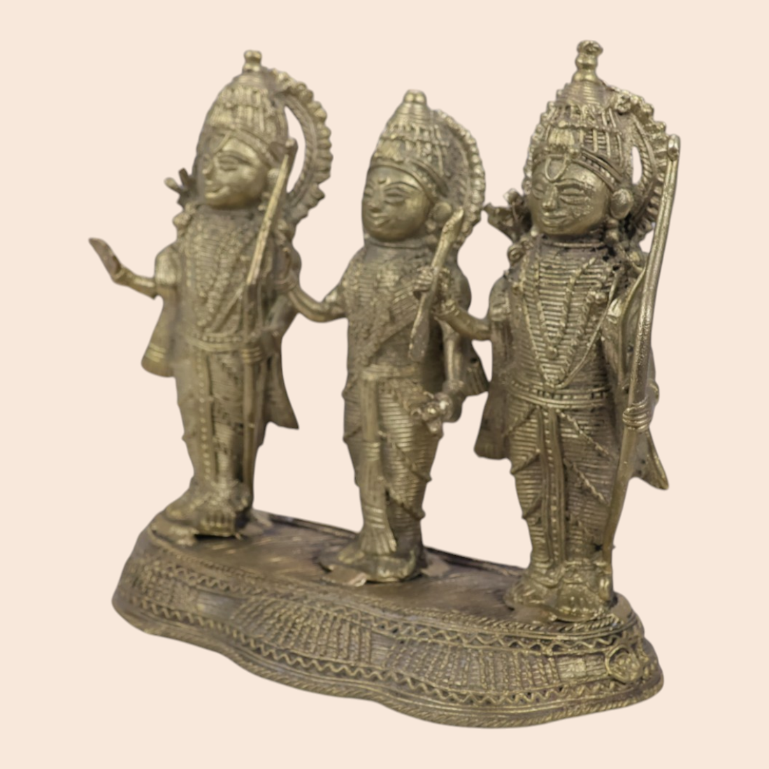 Dokra Ram ji Set - Handcrafted Indian Art (View 4) | Art Angan