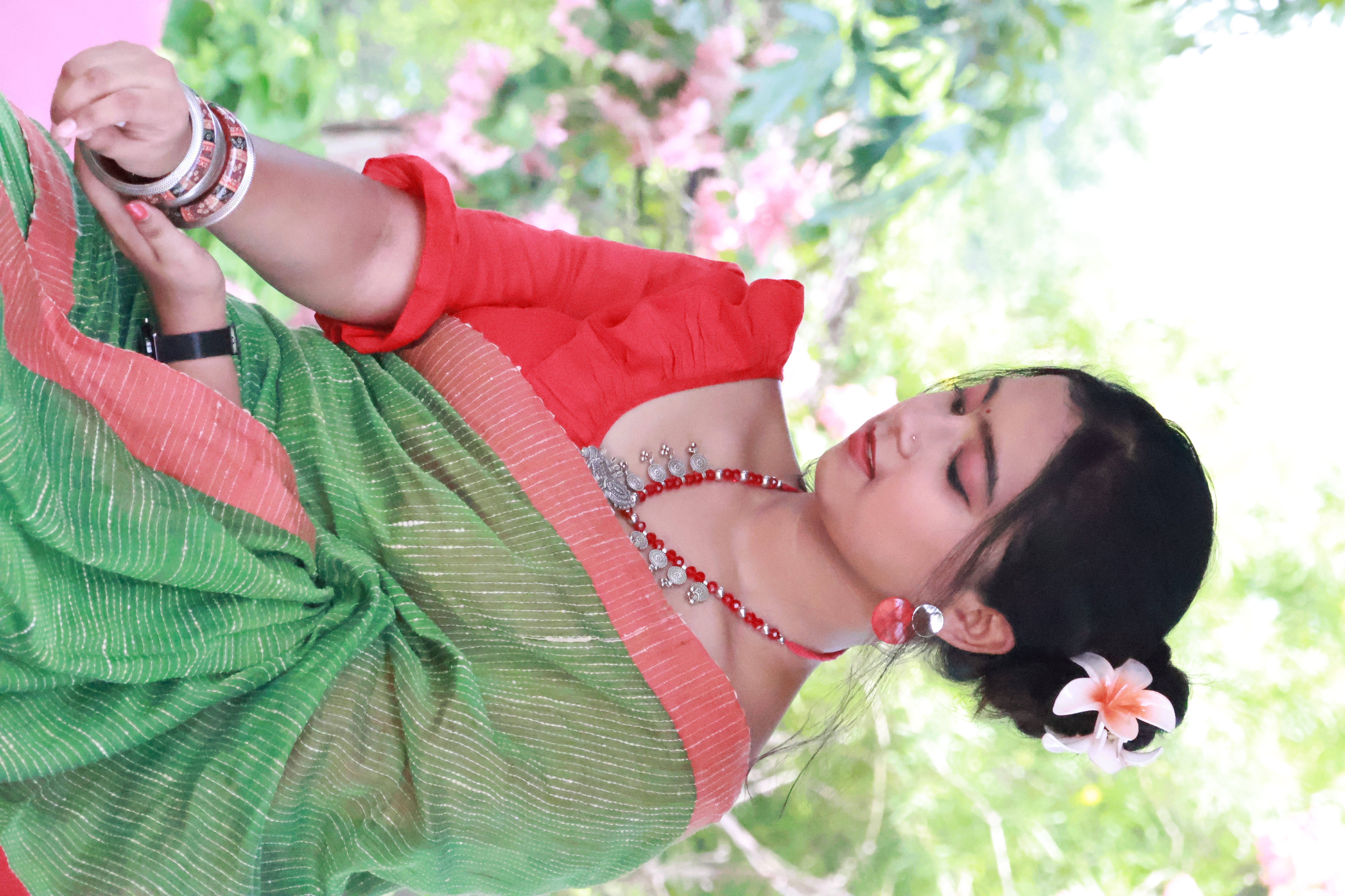 Vasundhara Ghicha Handloom Saree - Authentic Handcrafted Saree | Art Angan