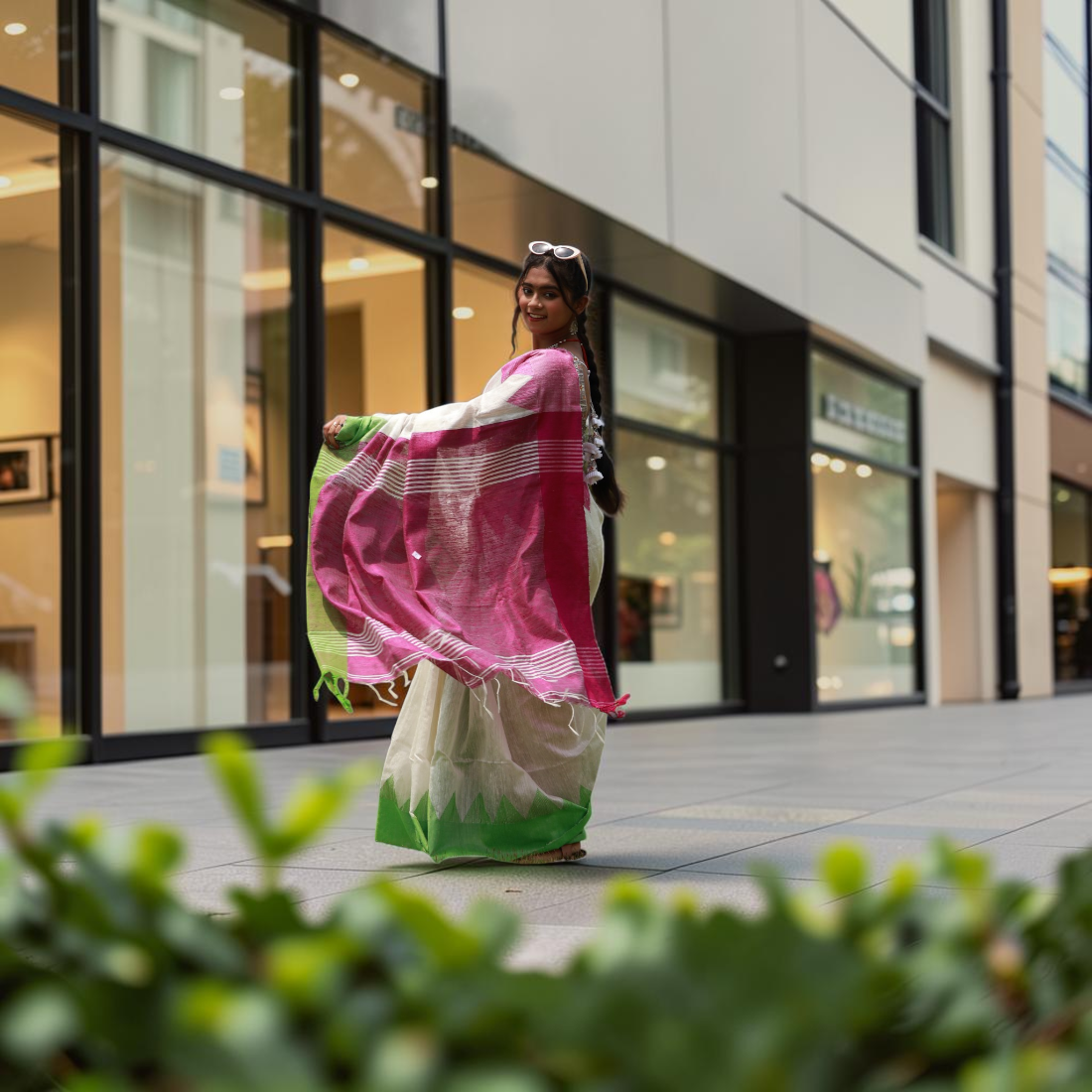 Haripriya Royale Matka Silk Saree - Handcrafted Indian Art (View 3) | Art Angan