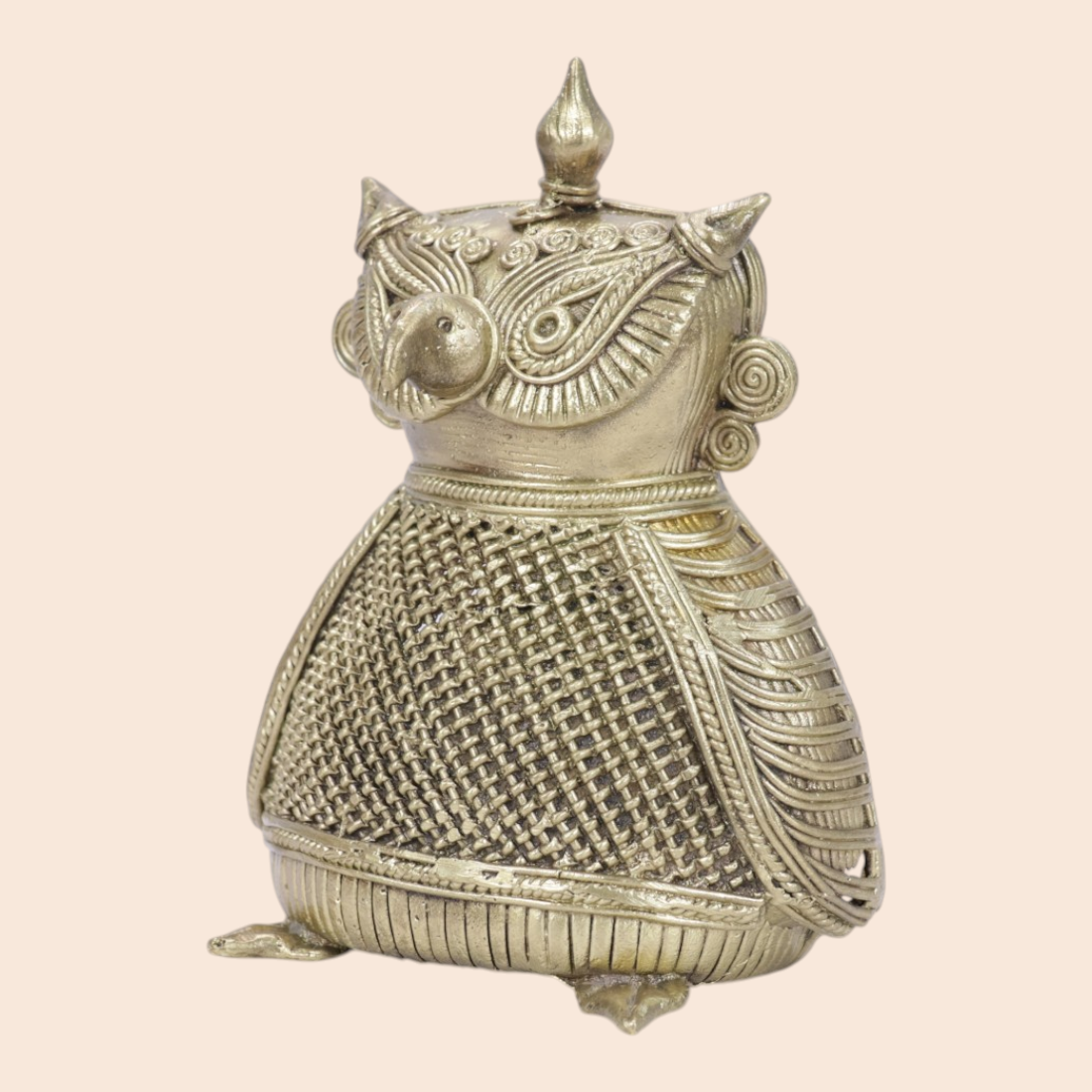 Owl Showpiece - Handcrafted Indian Art (View 2) | Art Angan