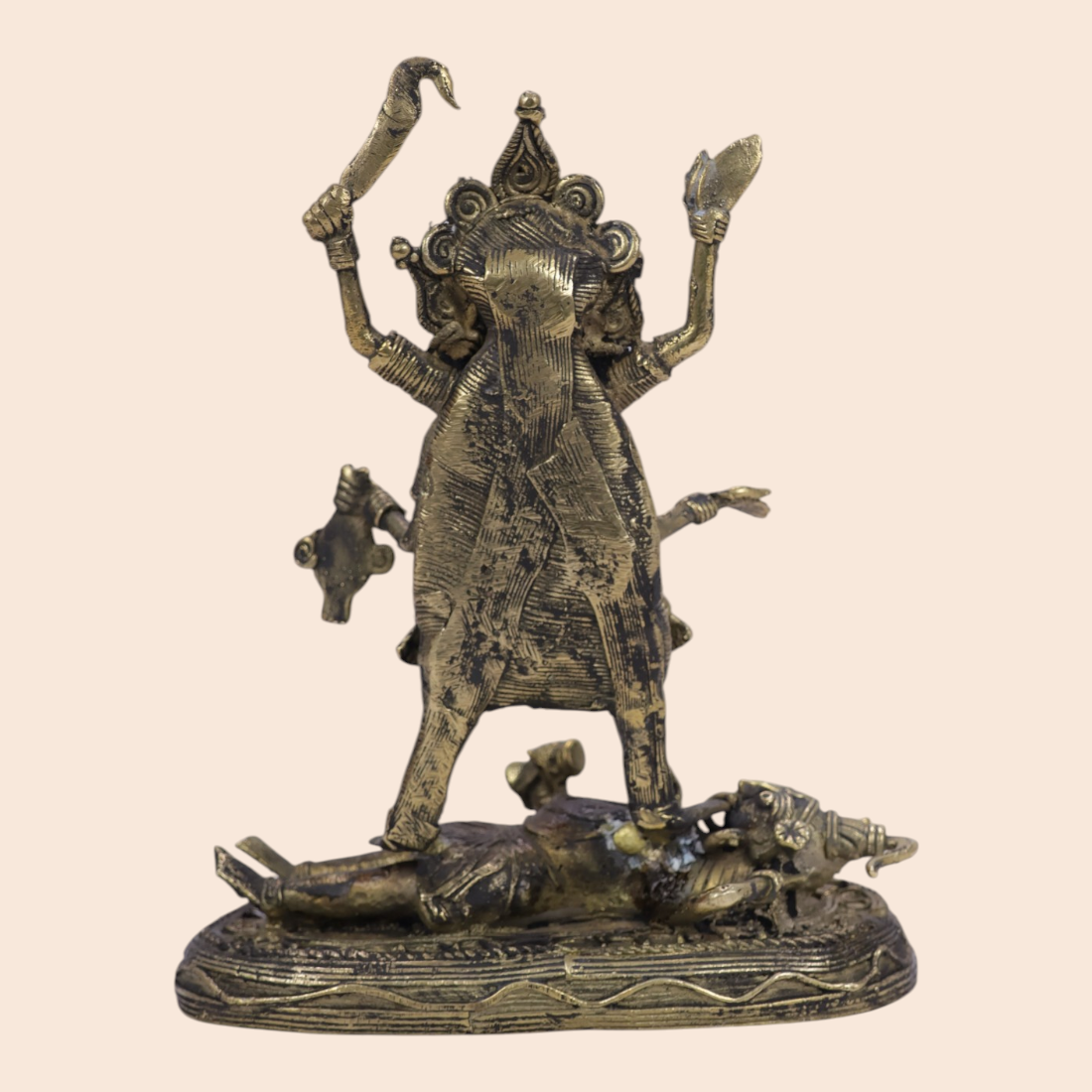 Dokra Maa Kali - Handcrafted Indian Art (View 5) | Art Angan