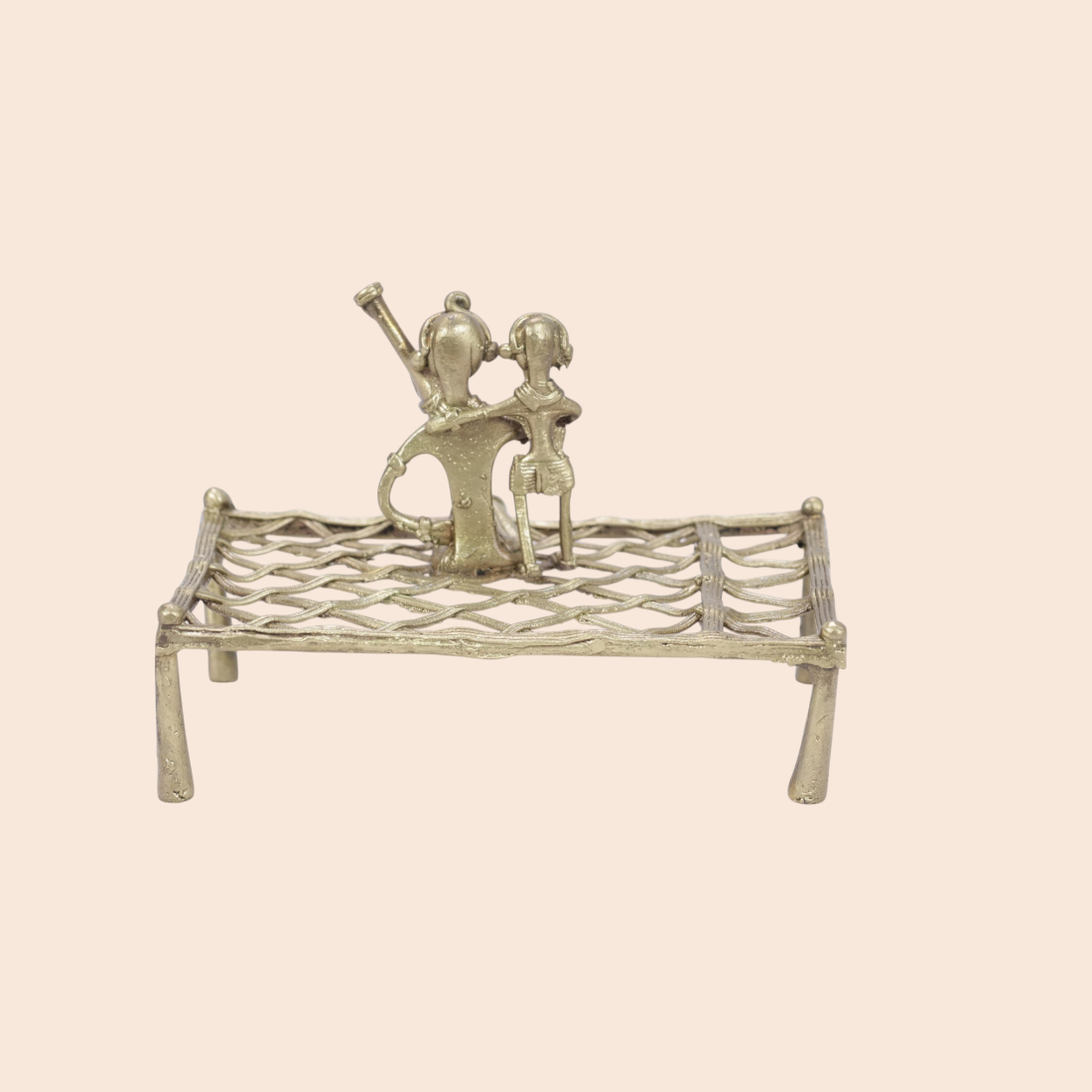 Dokra Palki showpiece - Handcrafted Indian Art (View 4) | Art Angan