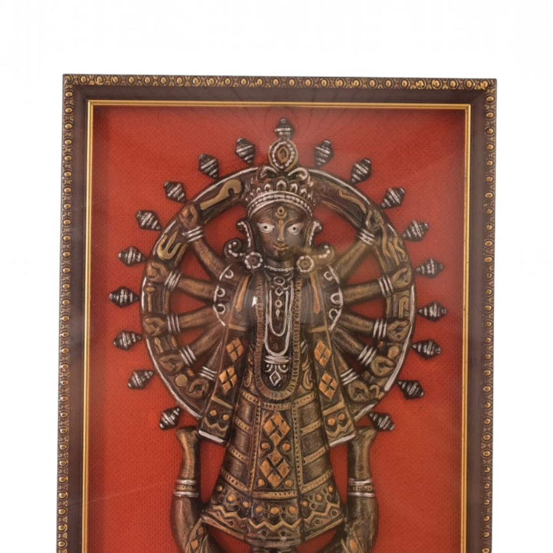Clay Maa Durga Frame - Handcrafted Indian Art (View 5) | Art Angan