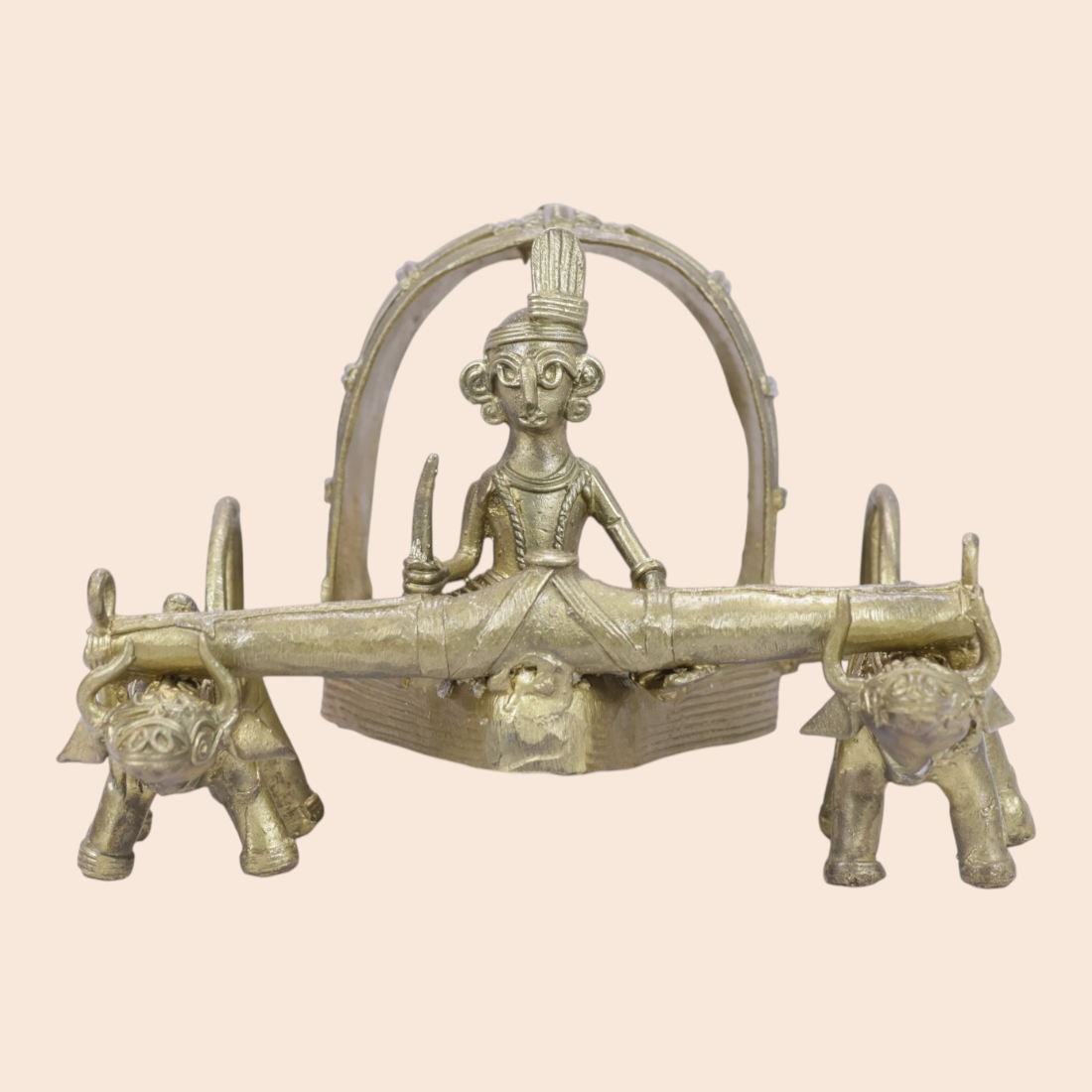 Dokra Bullock cart showpiece - Handcrafted Indian Art (View 2) | Art Angan